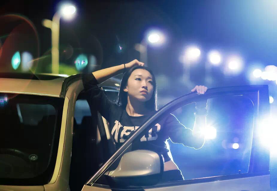 初试夜景人像