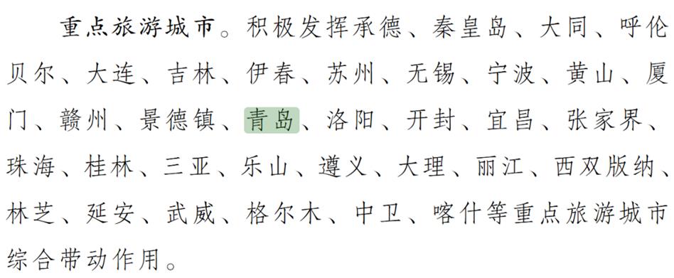 国务院批复同意！青岛列入重点旅游城市